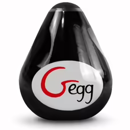 G Egg Black интимна втулка, компактна, 3D текстура, черна