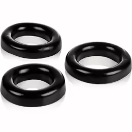 Colt 3 Ring Set комплект силиконови пръстени, 3 броя, диаметри 8 см 7 см 6 см, черен