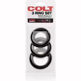 Colt 3 Ring Set комплект силиконови пръстени, 3 броя, диаметри 8 см 7 см 6 см, черен