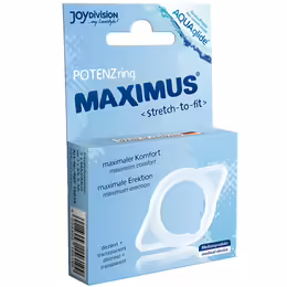MAXIMUS Ring Small пръстен, диаметър 2.5 cm, прозрачен, хипоалергенен