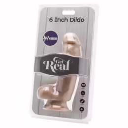 Get Real вибратор, 12 cm, регулируеми скорости, телесен цвят