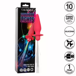 Southern Lights светещ силиконов анален разширител, розов, 10 режима