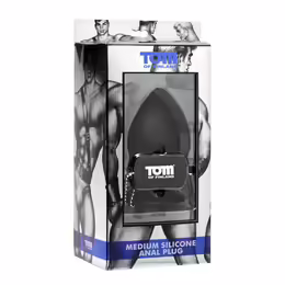 Tom of Finland силиконов анален разширител с вендуза, черен, среден