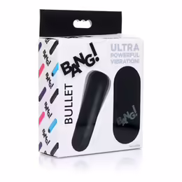 Bang! мини вибриращо яйце с дистанционно, черно