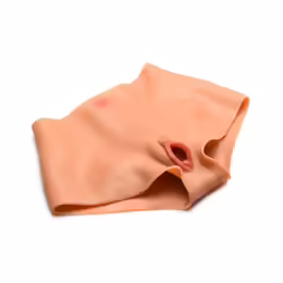 Pussy Panties силиконови бикини с два отвора, L