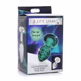 Booty Sparks стъклен анален разширител, светещ в тъмното, малък