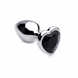 Black Heart алуминиев анален разширител, малък, черен, без никел