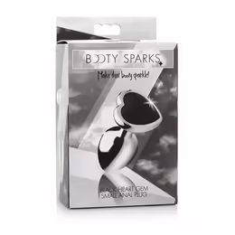 Black Heart алуминиев анален разширител, малък, черен, без никел