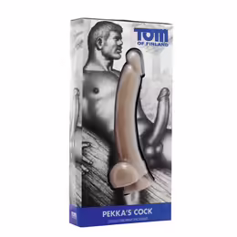 Tom of Finland Pekka силиконово дилдо, черно, 28 см