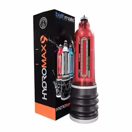 HydroMax9 хидропомпа за пенис с комфортен пръстен, синя