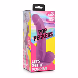 POP гъвкаво дилдо с вендуза, розово, 19 см
