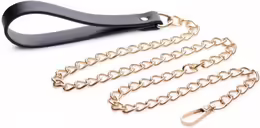 Master Series Chainline луксозен повод, черно-златист, 90 см