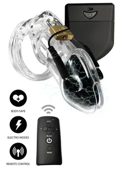 HIDDEN DESIRE EXTREME Electroshock Cage Adjustable Silicone Remote 8713221837561