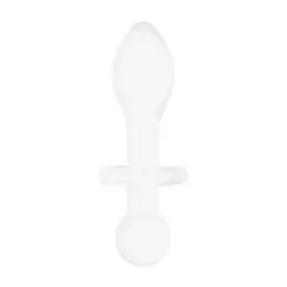 Glas Rocker Borosilicate Glass Intimate Plug - Ergonomic Shape, Clear