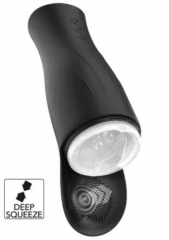 Deep Squeeze Nutbuster Triple Intimate Machine, 5 Vibration Modes, Black