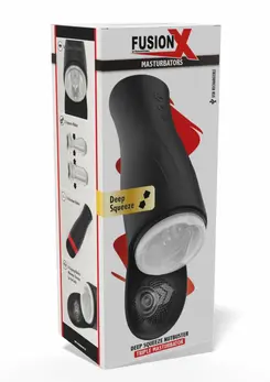 Deep Squeeze Nutbuster Triple Intimate Machine, 5 Vibration Modes, Black