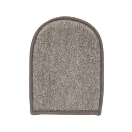Touche Bath Mitt Flax & Hemp with Charcoal Dual-Sided Exfoliator