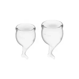 Feel Secure Menstrual Cup - Flexible Medical-Grade Silicone, Size M
