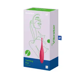 Satisfyer Twirling Fun Tip Vibrator - Compact, Waterproof, Magenta