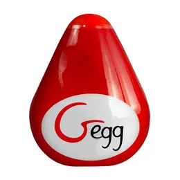 Gvibe Gegg Red - Flexible TPE Intimate Egg with 3D Texture