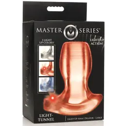 XR Brands Light-Tunnel Large Illuminated Dilator Clear TPE LED