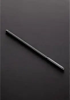 Shots Dipstick Ribbed Stainless Steel Intimate Sound 0.3/0.8 cm
