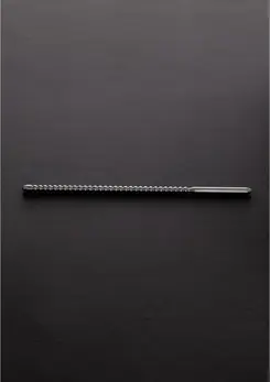 Shots Dipstick Ribbed Stainless Steel Intimate Sound 0.3/0.8 cm