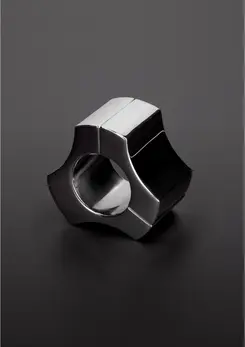 Ouch! Deluxe Magnetic Stainless Steel Ball Stretcher - 36 mm, Silver