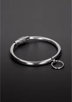 Master Series Steel Combination Lock Collar Medium - Secure Stainless Design