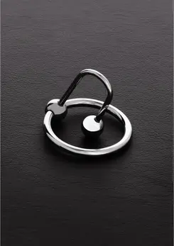 Full Stop Stainless Steel Glans Ring with Urethral Sphere 30mm