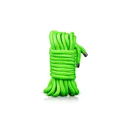 Ouch! Glow in the Dark Bondage Rope 5m - Luminous Green, Soft Touch