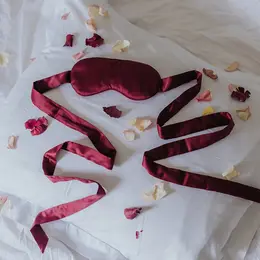 Blossom Eye Mask Purple - Silky Soft Relaxation Sleep Mask