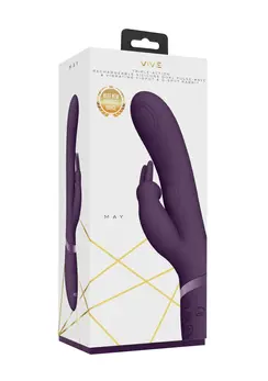 VIVE045 Dual Pulse-Wave System Rabbit Intimate Device Purple