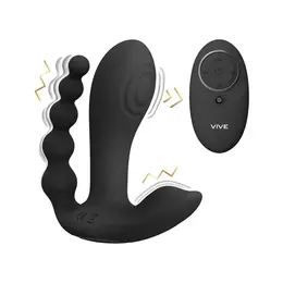 Kata Pulse Wave Dual Motor Vibrator with Remote Control, Black