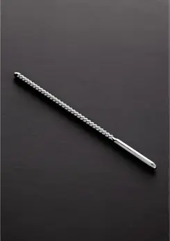 DIPSTICK Ribbed Stainless Steel Intimate Sound 0.3/0.8 cm