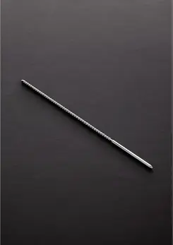 DIPSTICK Ribbed Urethral Sounding Rod 0.2/0.4 cm Metal Precision Tool