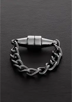 Shots Mini Magnetic Pincher - Discreet Intimate Chain Clamp, Silver