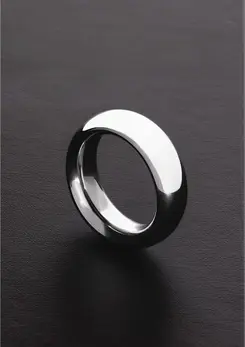 Ouch! Donut Steel Ring Model 40 mm - Durable Stainless Steel, Silver