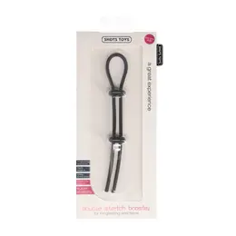 SHOTS Double Stretch Booster Adjustable Silicone Ring Black