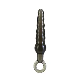 Toyfa SixTeared Progressive Silicone Anal Beads Stick Black 21 cm