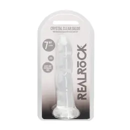 RealRock Crystal Clear Intimate Model 17 cm with Suction Cup Base