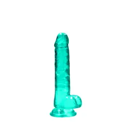 REALROCK Crystal Clear 19cm Anatomical Model with Suction Cup
