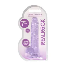 REALROCK Crystal Clear 7in Anatomical Model with Suction Cup Transparent
