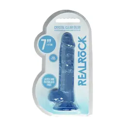 REALROCK Crystal Clear Model 7 Suction Cup Intimate Machine 19cm