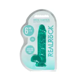 REALROCK Crystal Clear Model 6 with Suction Cup 17cm Transparent
