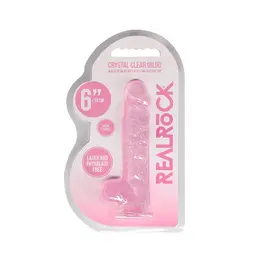 REALROCK Crystal Clear 6'' Intimate Model with Base - 15 cm Transparent