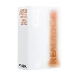 RealRock Vibrating Model 8''/20 cm - Anatomically Shaped with Suction Base