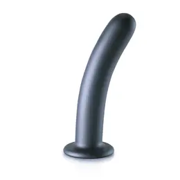 OUCH! Smooth Silicone 17 cm Intimate Model with Suction Cup, Metallic Blue