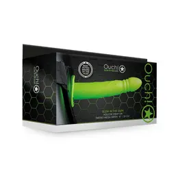 Ouch! Glow-in-the-Dark Twisted Hollow Strap-On 20cm Adjustable Model