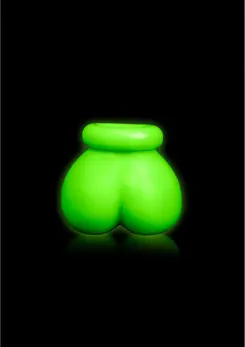 Ouch! Glow in the Dark Ball Gag Adjustable Neon Green Accessory